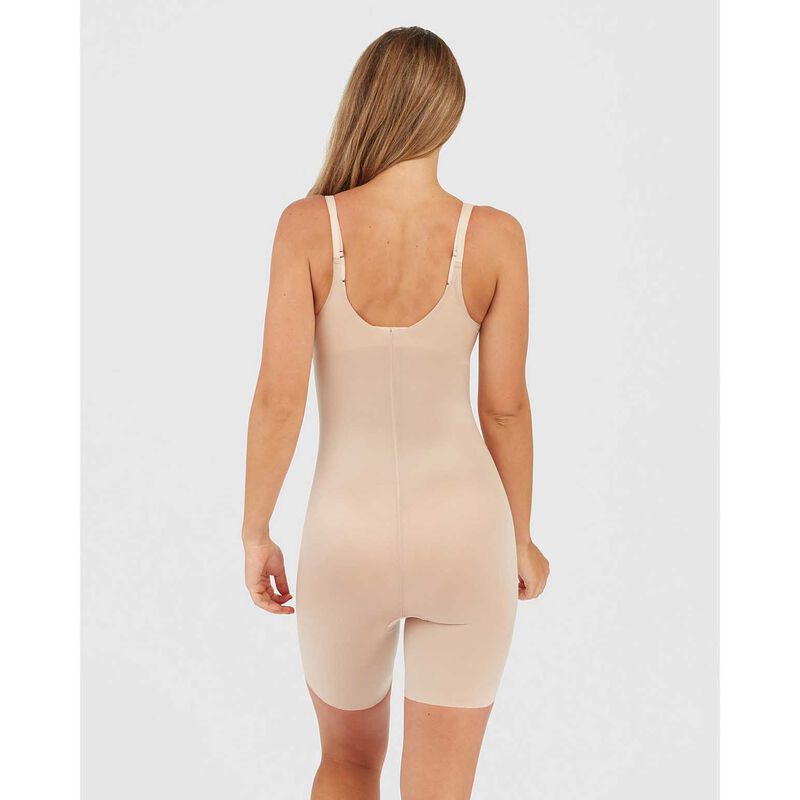 SPANX Shape Invisible Open Bust Mid Thigh Bodysuit image number 1